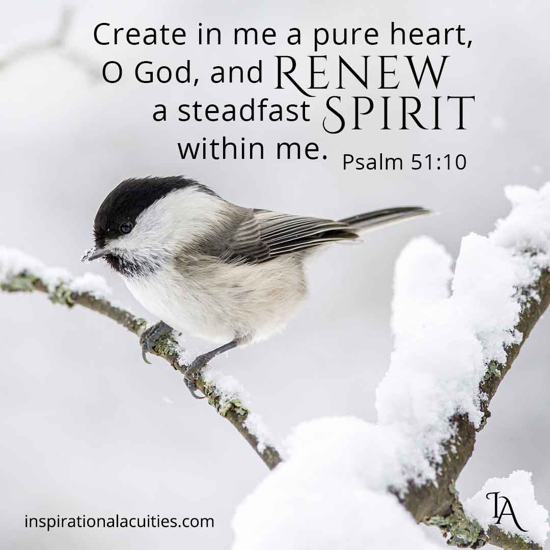 Psalm 51:10 daily bible scripture verse
